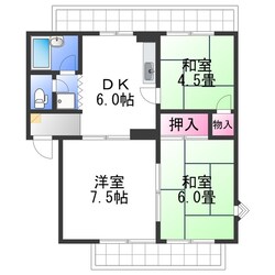 ベルゾーネ岸和田の物件間取画像